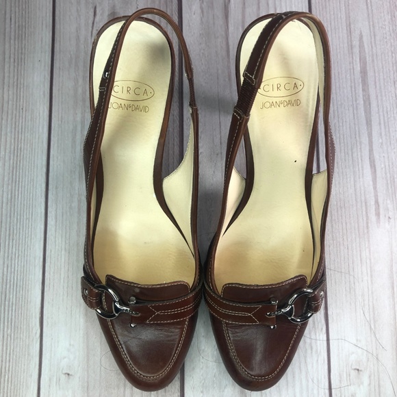 Circa - Joan & David Heel Brown Size 8 - Picture 2 of 7